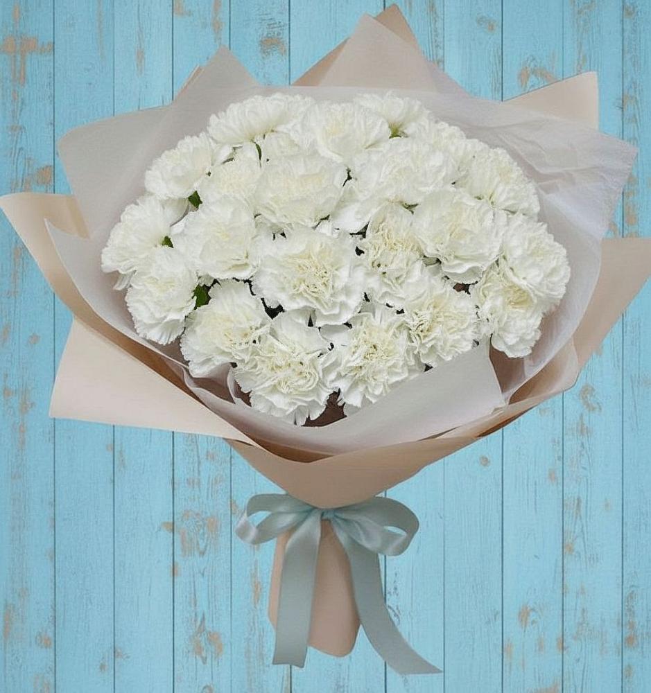 Букет цветов из: Гвоздики в Хрипань