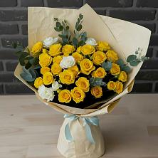Букет цветов из:  Розы в Хрипань