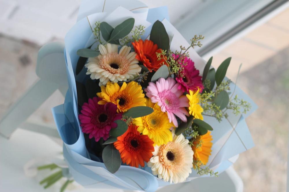 Букет цветов из: Герберы в Хрипань