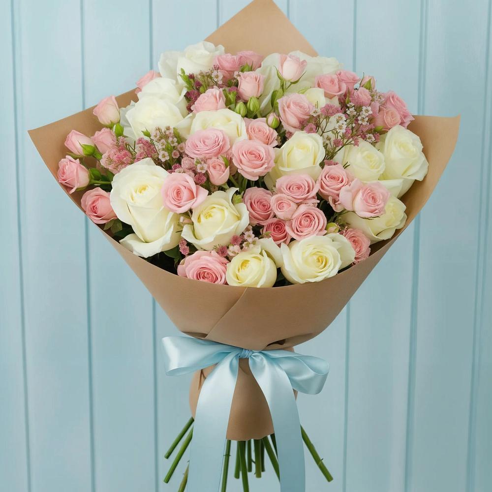 Букет цветов из: Розы в Хрипань