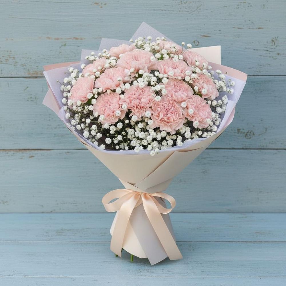 Букет цветов из: Гвоздики в Хрипань