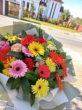 Букет цветов из:  Герберы #REPLACE_PRED# Хрипань