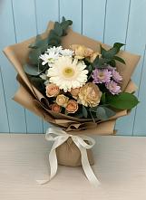 Букет цветов из:  Герберы и Хризантемы в Хрипань