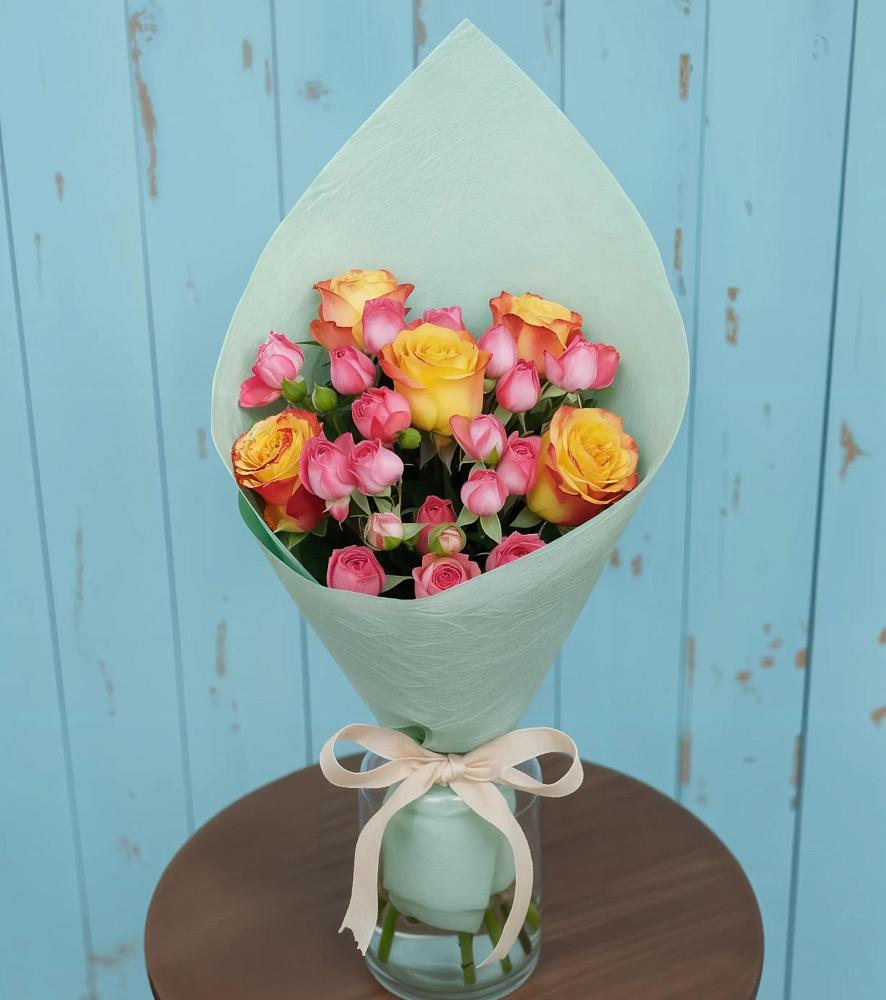 Букет цветов из: Розы в Хрипань