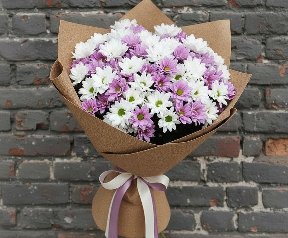 Букет цветов из: Хризантемы в Хрипань