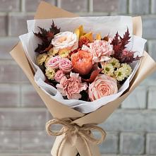 Букет цветов из:  Гвоздики, Хризантемы и Розы в Хрипань