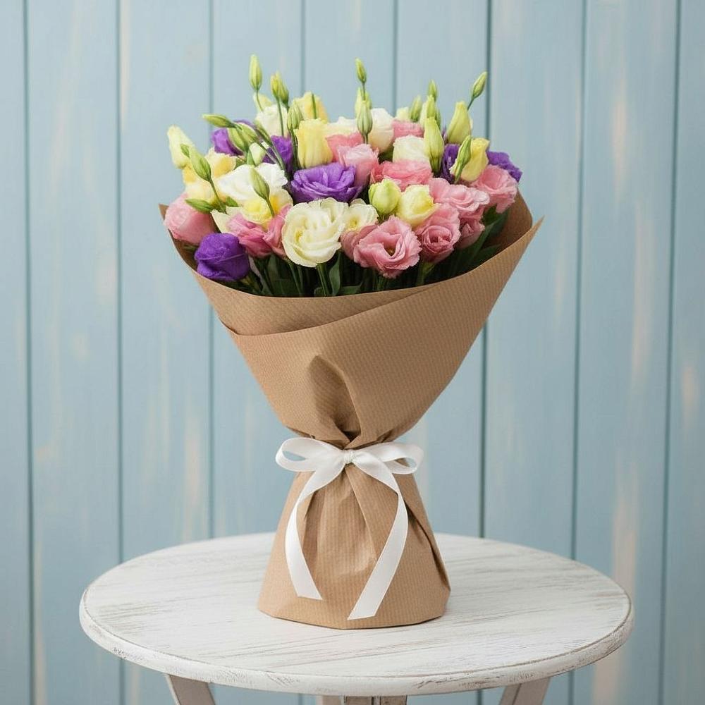 Букет цветов из: Лизиантусы в Хрипань