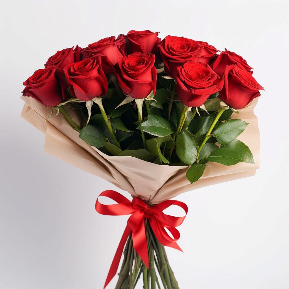 Букет 11 Красных роз Эдлесс Лав в Хрипань