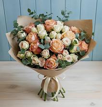 Букет цветов из:  Альстромерии и Розы #REPLACE_PRED# Хрипань